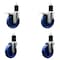 Service Caster 5'' Solid Poly Swivel 1-3/4'' Expanding Stem Caster Set 2 Total Lock Brakes, 4PK SCC-EXTTL20S514-SPUS-2-S-2-134 - alternate 1